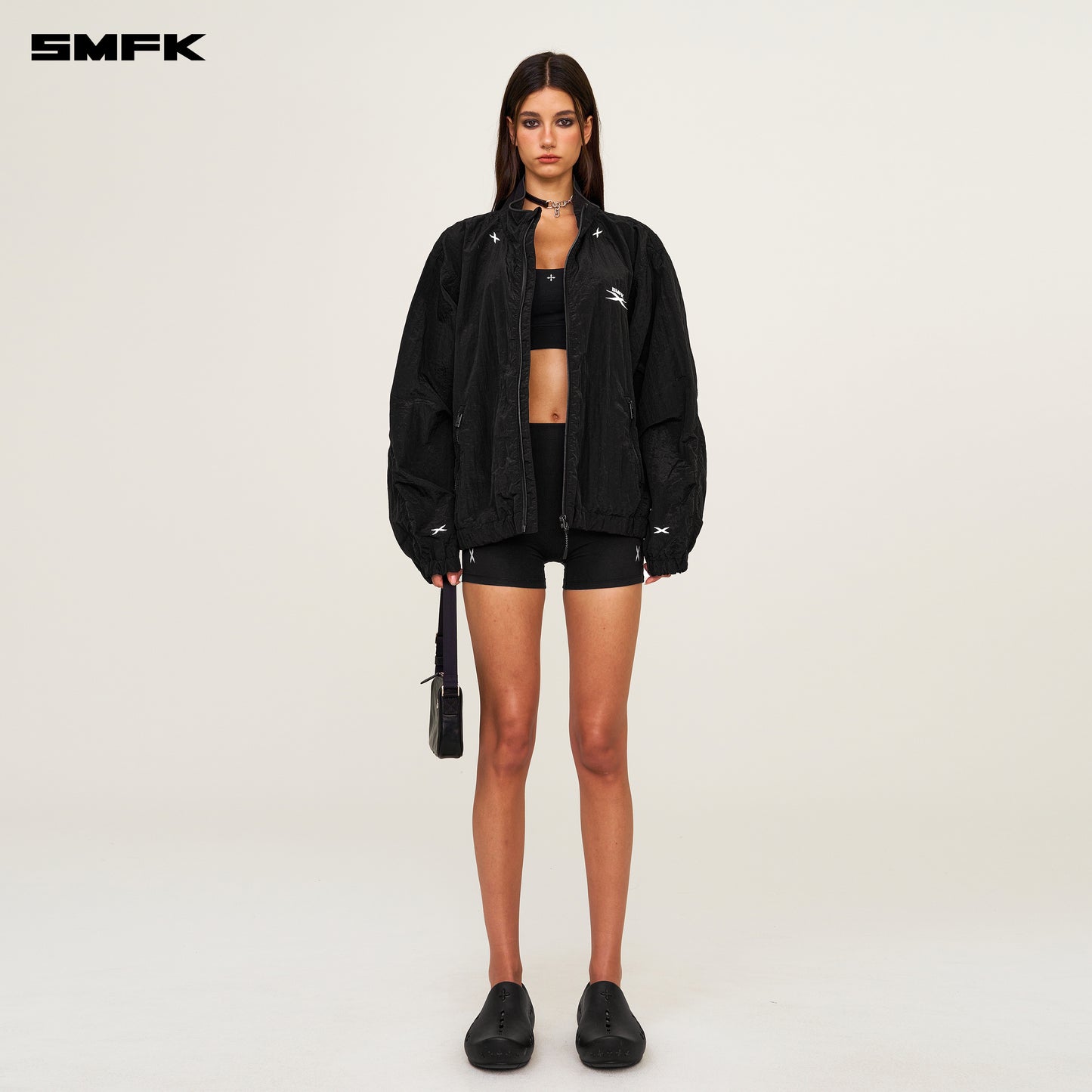 FUTURE STORM Oversized Sports Jacket Lightning Black