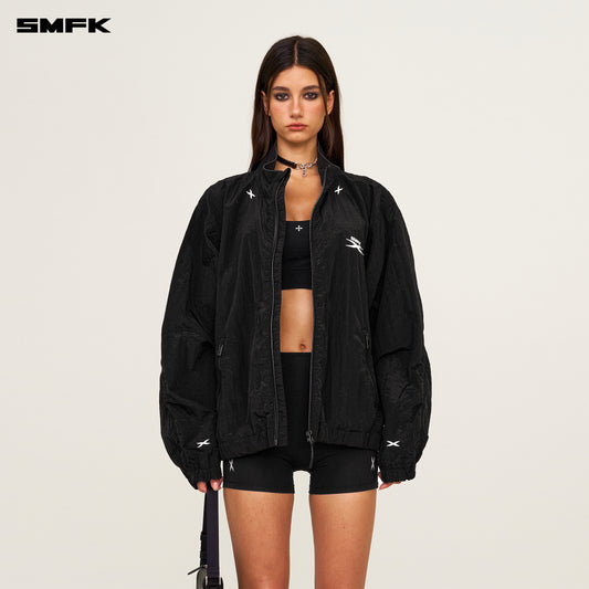 FUTURE STORM Oversized Sports Jacket Lightning Black