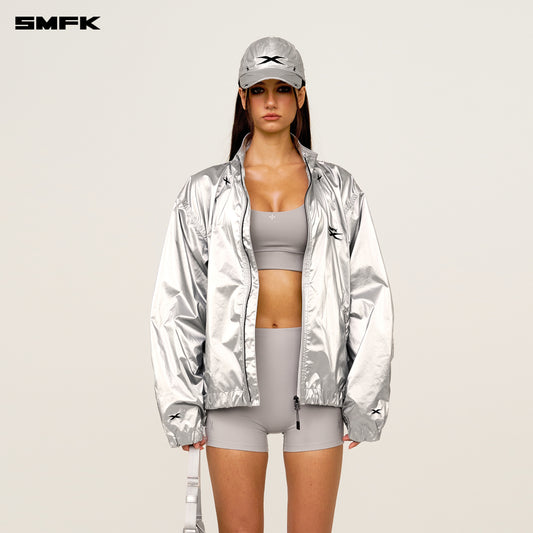 FUTURE STORM Oversized Sports Jacket Cosmic Silver