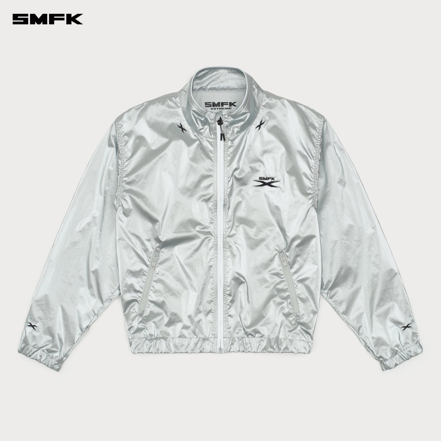 FUTURE STORM Oversized Sports Jacket Cosmic Silver