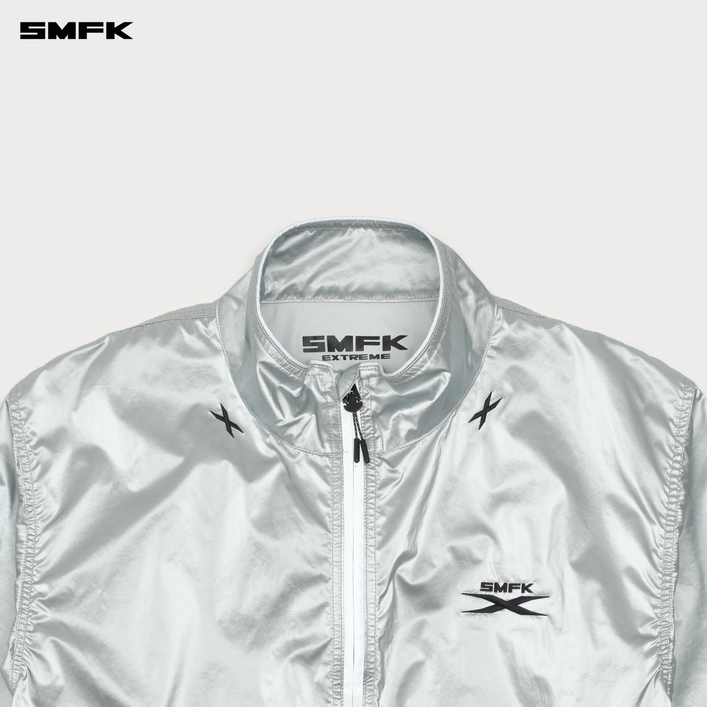 FUTURE STORM Oversized Sports Jacket Cosmic Silver