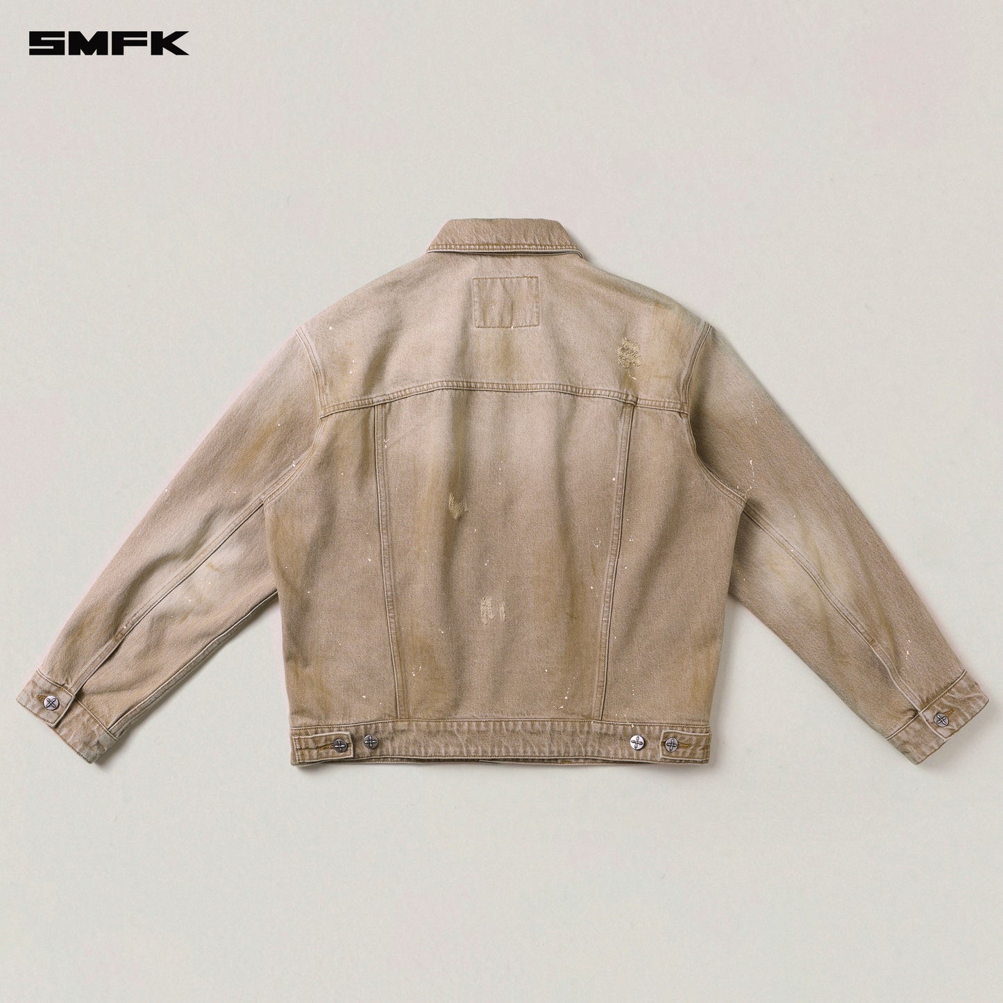 RAGE WILD Huge Denim Jacket (HANDCRAFTED) Wild Cowboy Brown