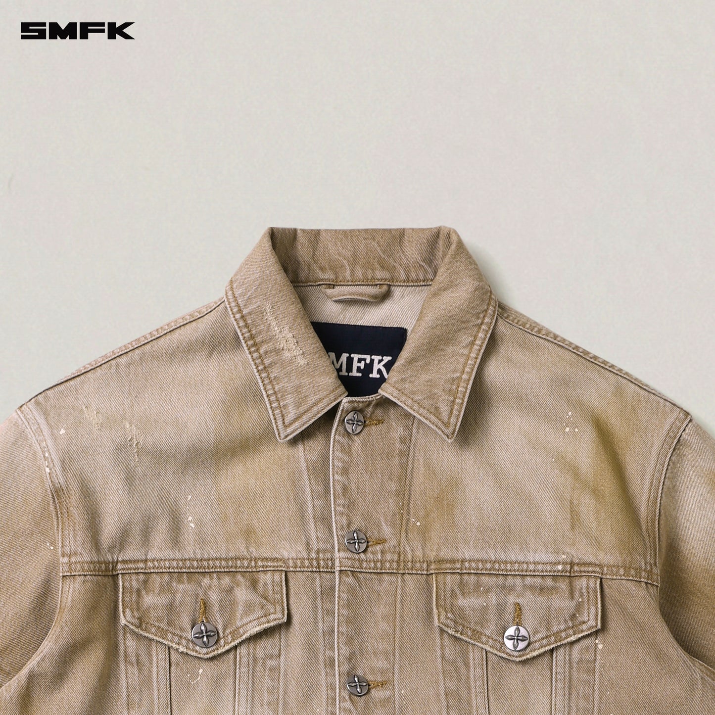 RAGE WILD Huge Denim Jacket (HANDCRAFTED) Wild Cowboy Brown