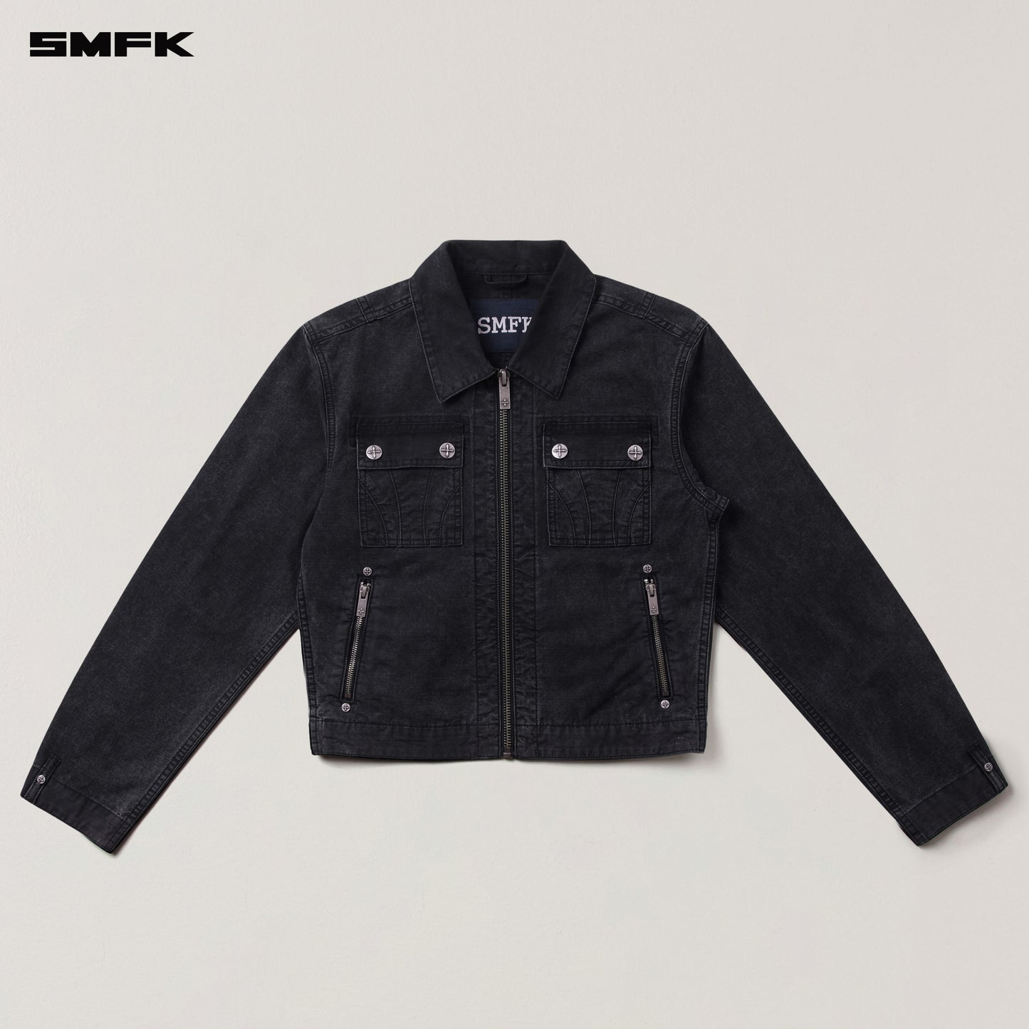 RAGE-WILD ORIGIN HANDCRAFT ENGINEER JACKET/GARMENT DYED Wilderness Black