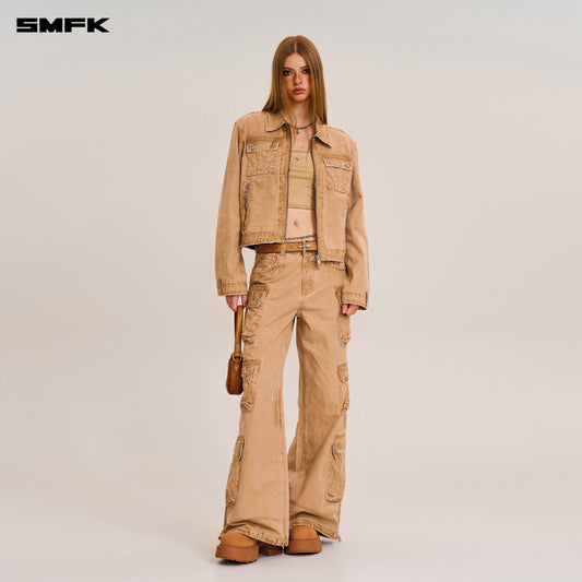RAGE-WILD ORIGIN HANDCRAFT ENGINEER JACKET/GARMENT DYED Sandy Khaki