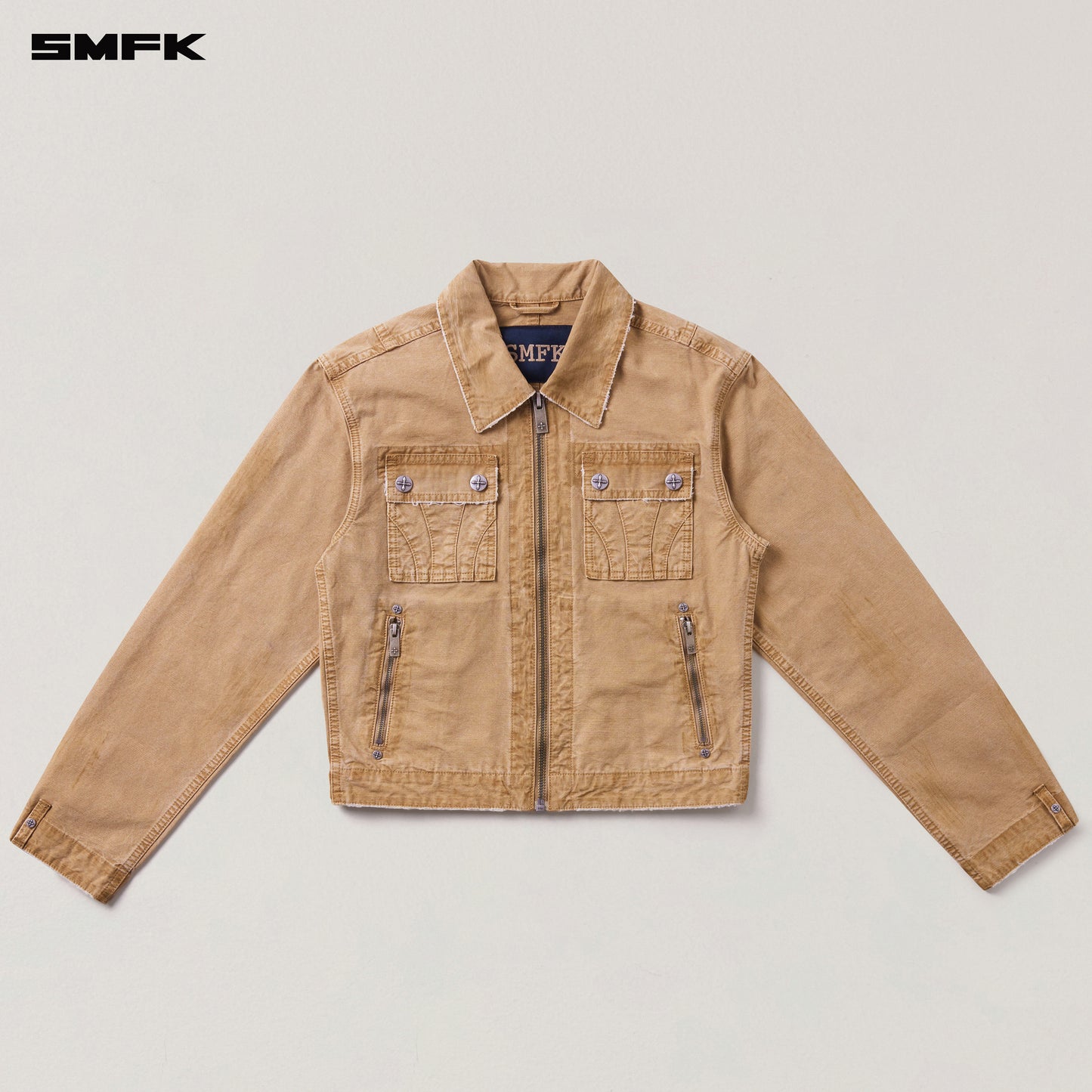 RAGE-WILD ORIGIN HANDCRAFT ENGINEER JACKET/GARMENT DYED Sandy Khaki
