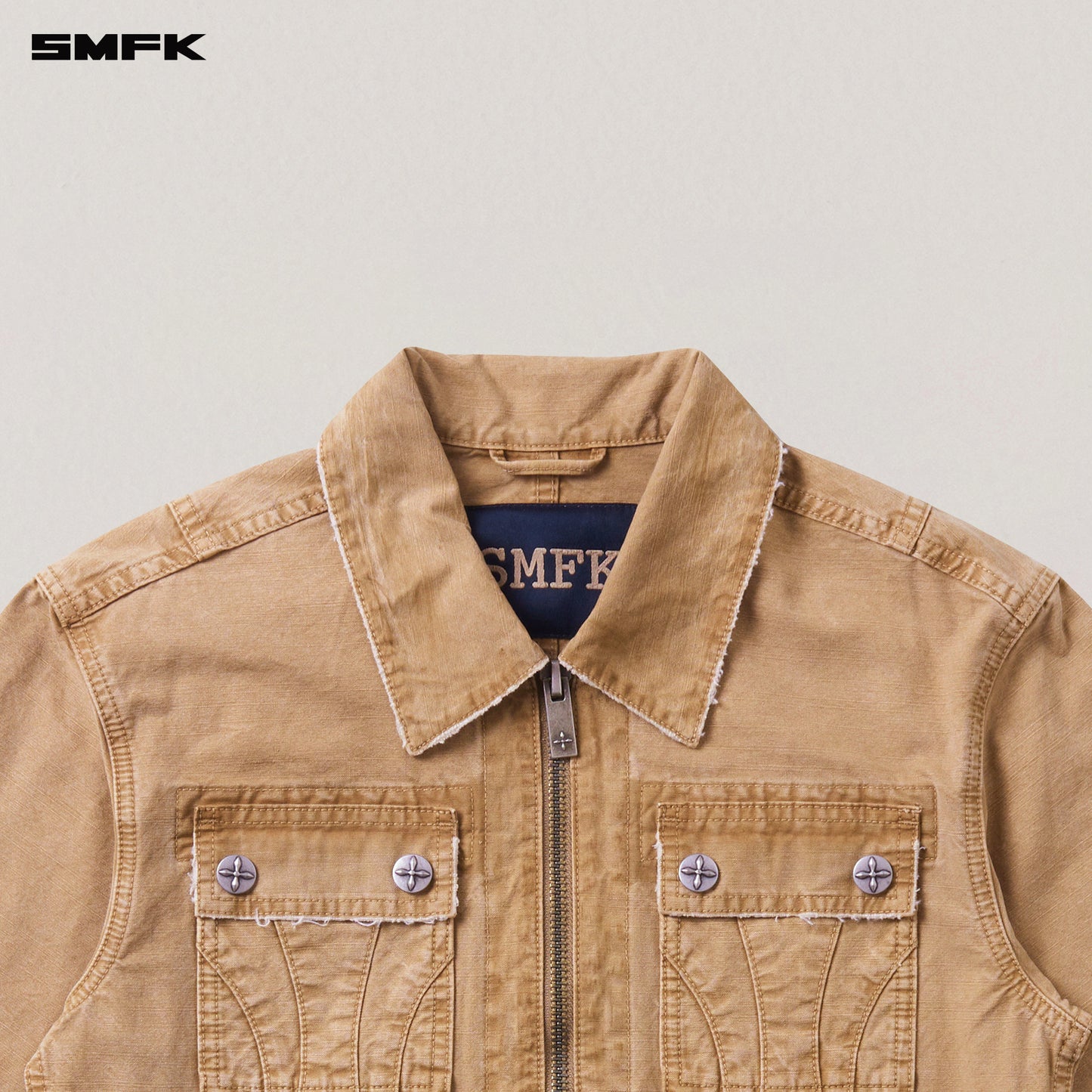 RAGE-WILD ORIGIN HANDCRAFT ENGINEER JACKET/GARMENT DYED Sandy Khaki