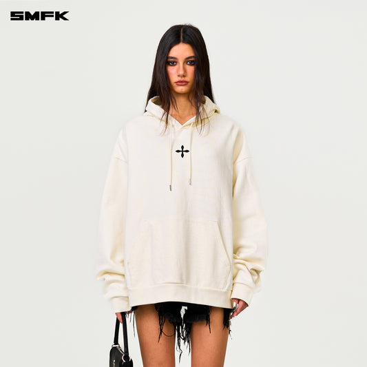 COMPASS PERMANENT Original Hoodie Alpine White