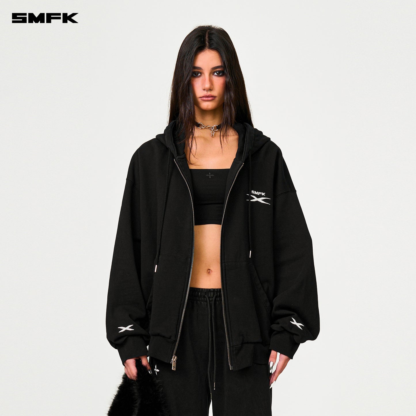 FUTURE DNA Oversized Hoodie Wilderness Black