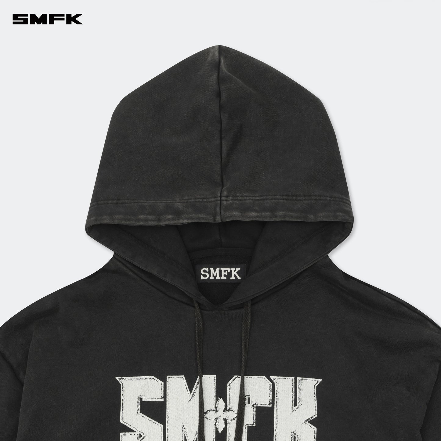 COMPASS Metal Rock Oversized Hoodie Wilderness Black
