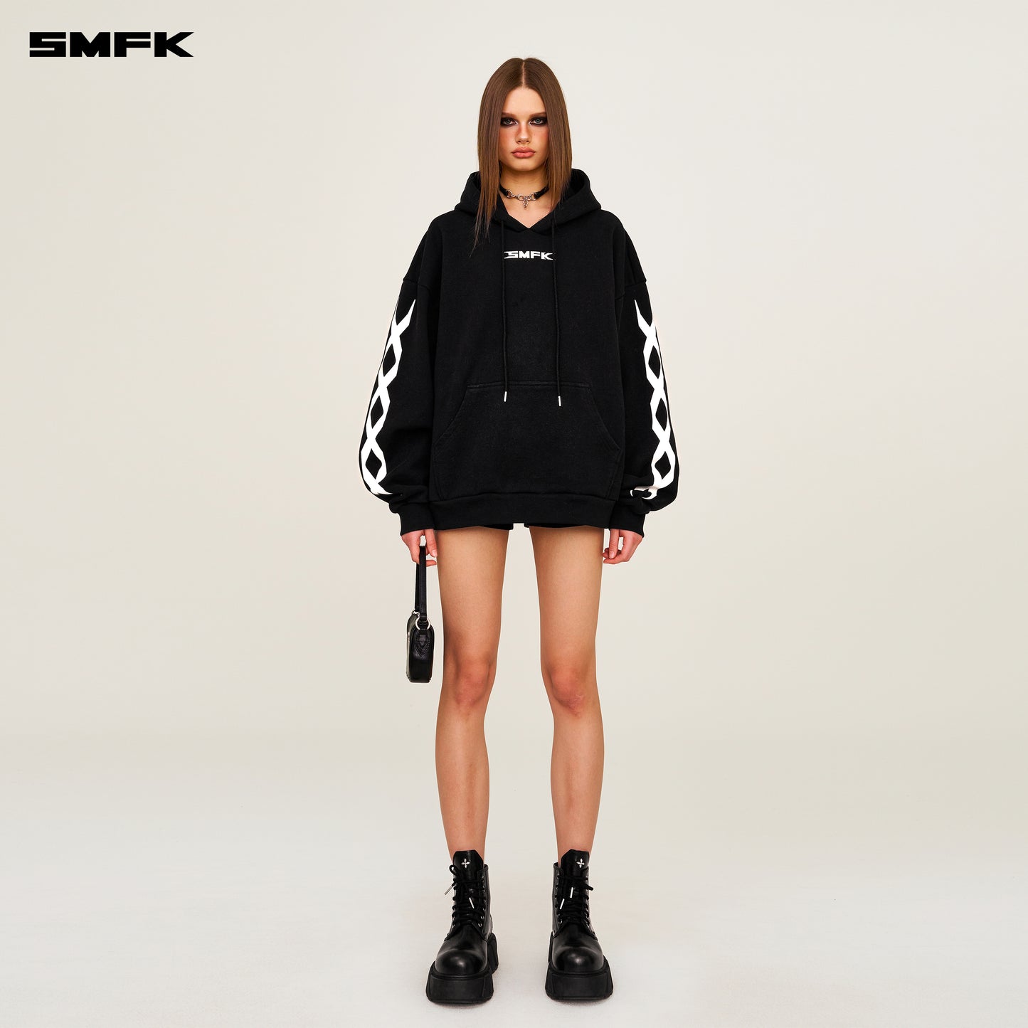 FUTURE DNA Chain Racing Oversized Hoodie Wilderness Black