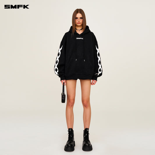 FUTURE DNA Chain Racing Oversized Hoodie Wilderness Black