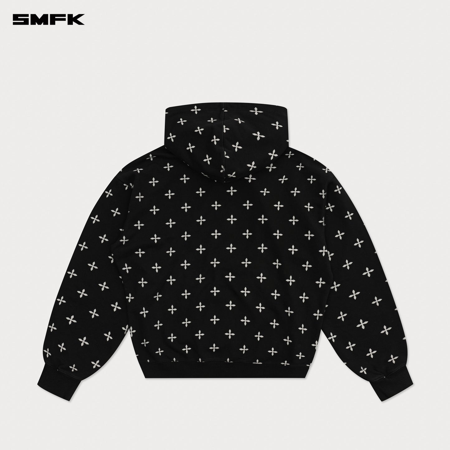 COMPASS Black Garden Oversized Hoodie Midnight Garden