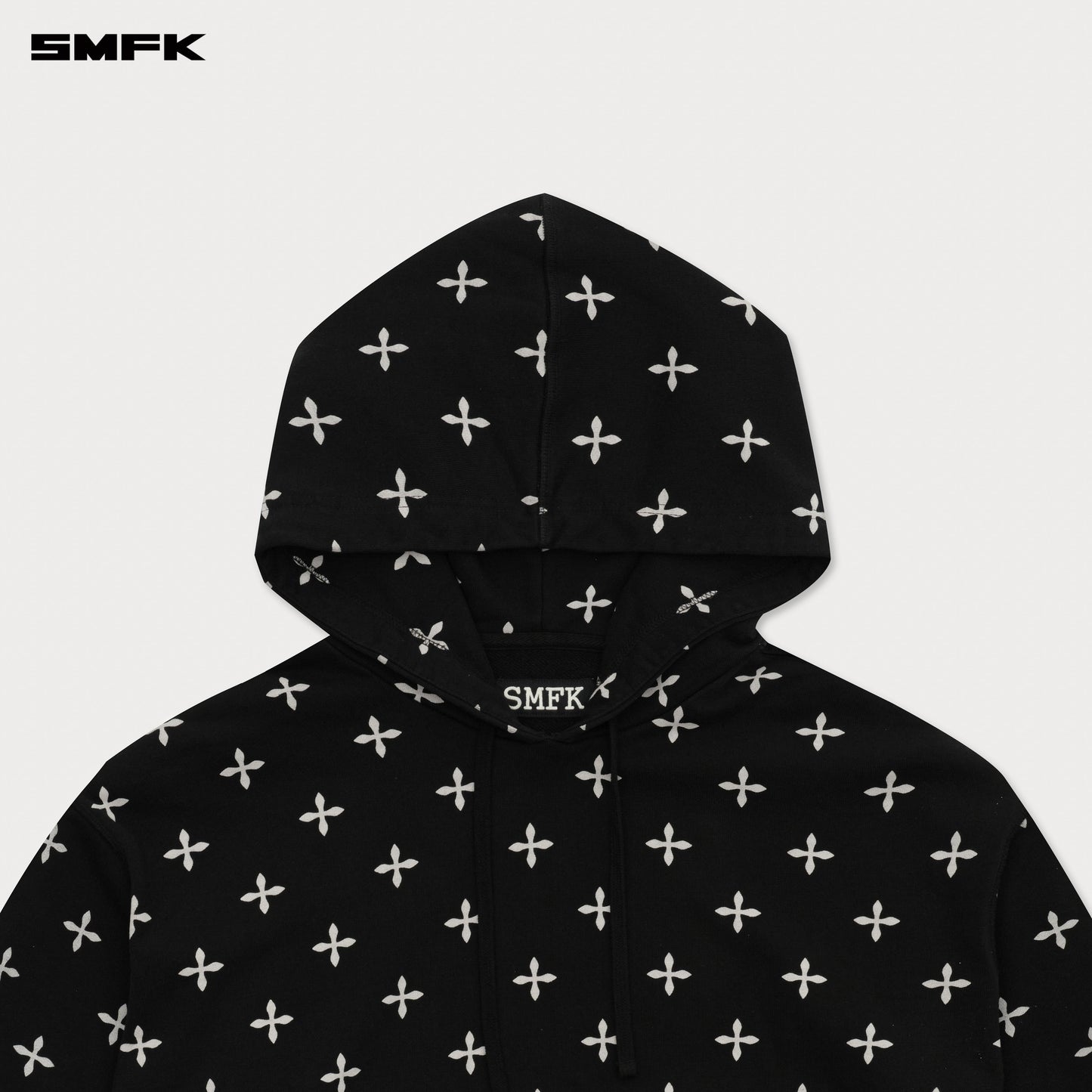 COMPASS Black Garden Oversized Hoodie Midnight Garden