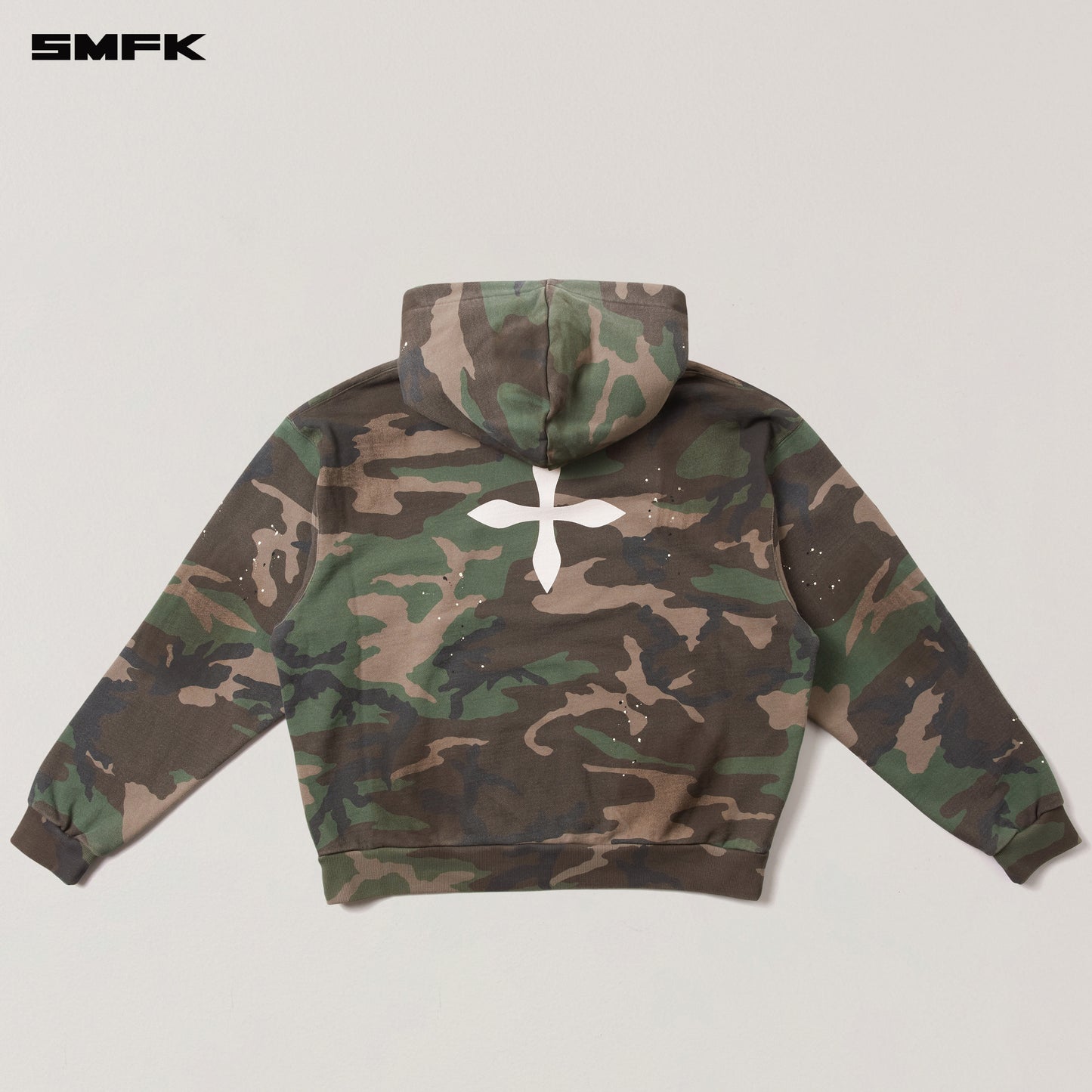 COMPASS MODE LOOSE CAMO HOODIE Army Green Camouflage