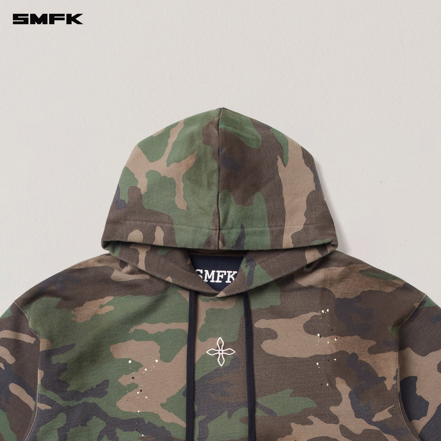 COMPASS MODE LOOSE CAMO HOODIE Army Green Camouflage