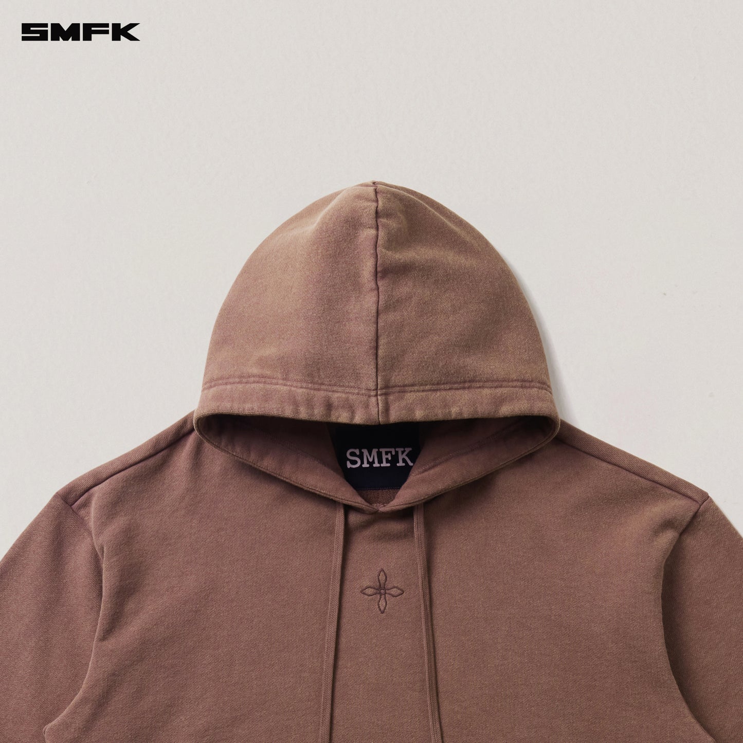 COMPASS MODE LOOSE HOODIE Wild Horse Brown