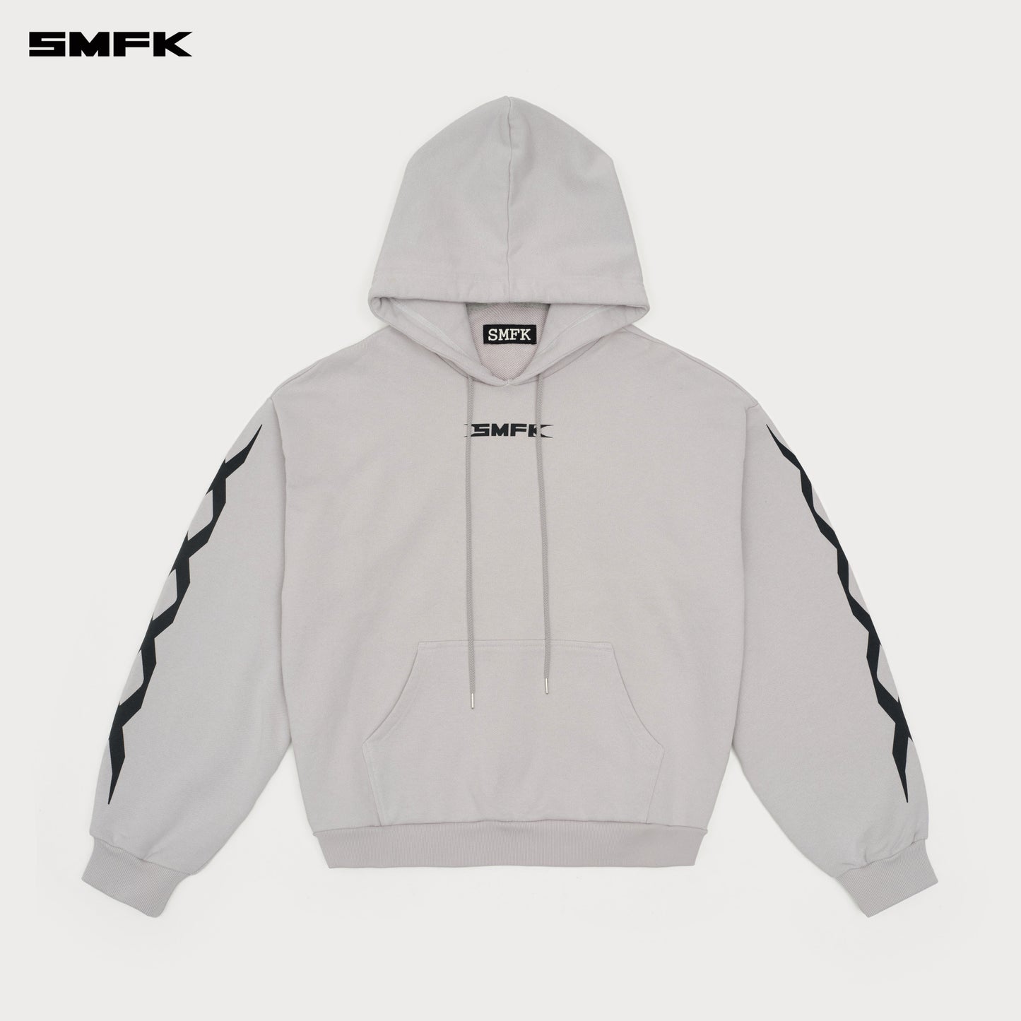 FUTURE DNA Chain Racing Oversized Hoodie Ash Gray