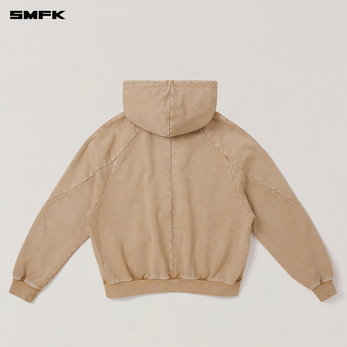 VINTAGE-SAVAGE LOOSE SPORTS ZIP HOODIE/FADE DYE Fading Desert