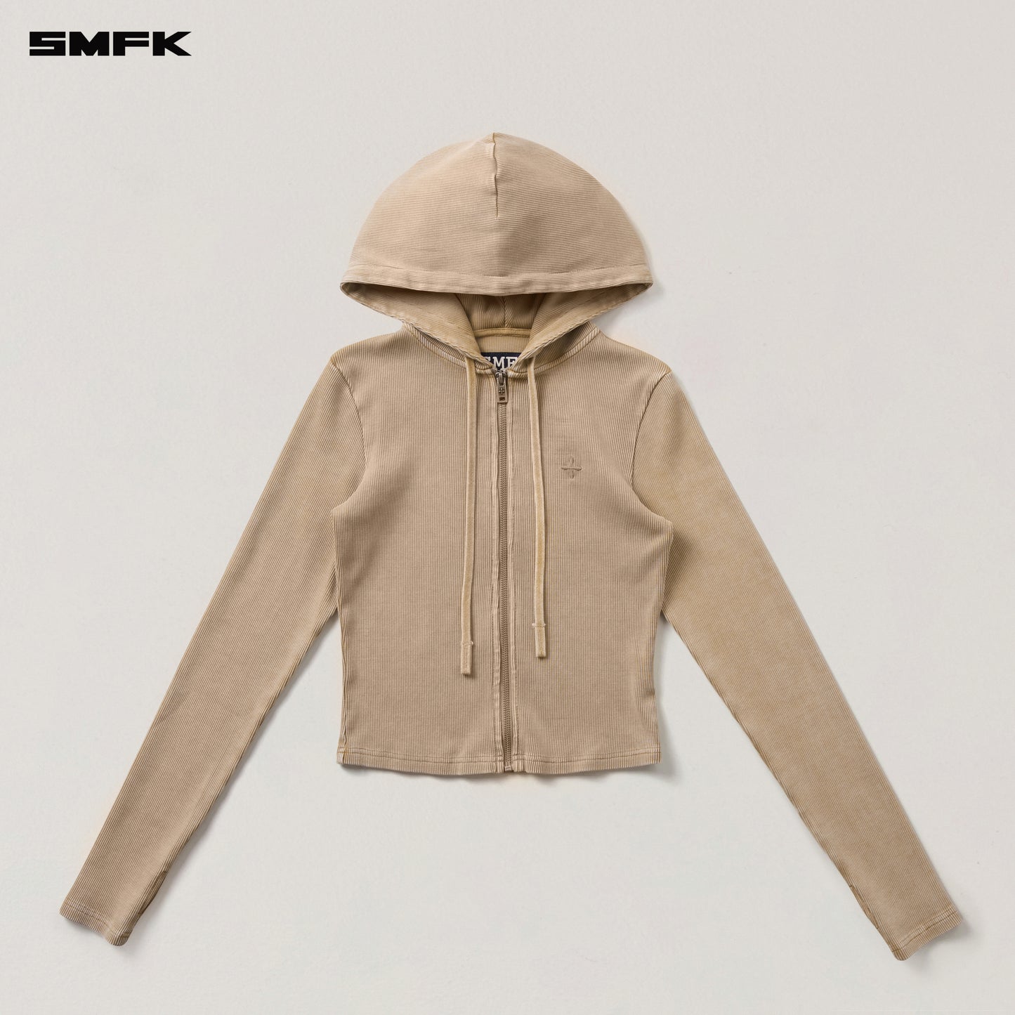 VINTAGE-SAVAGE SLIM SPORTS ZIP HOODIE/FADE DYE Vanish Sand