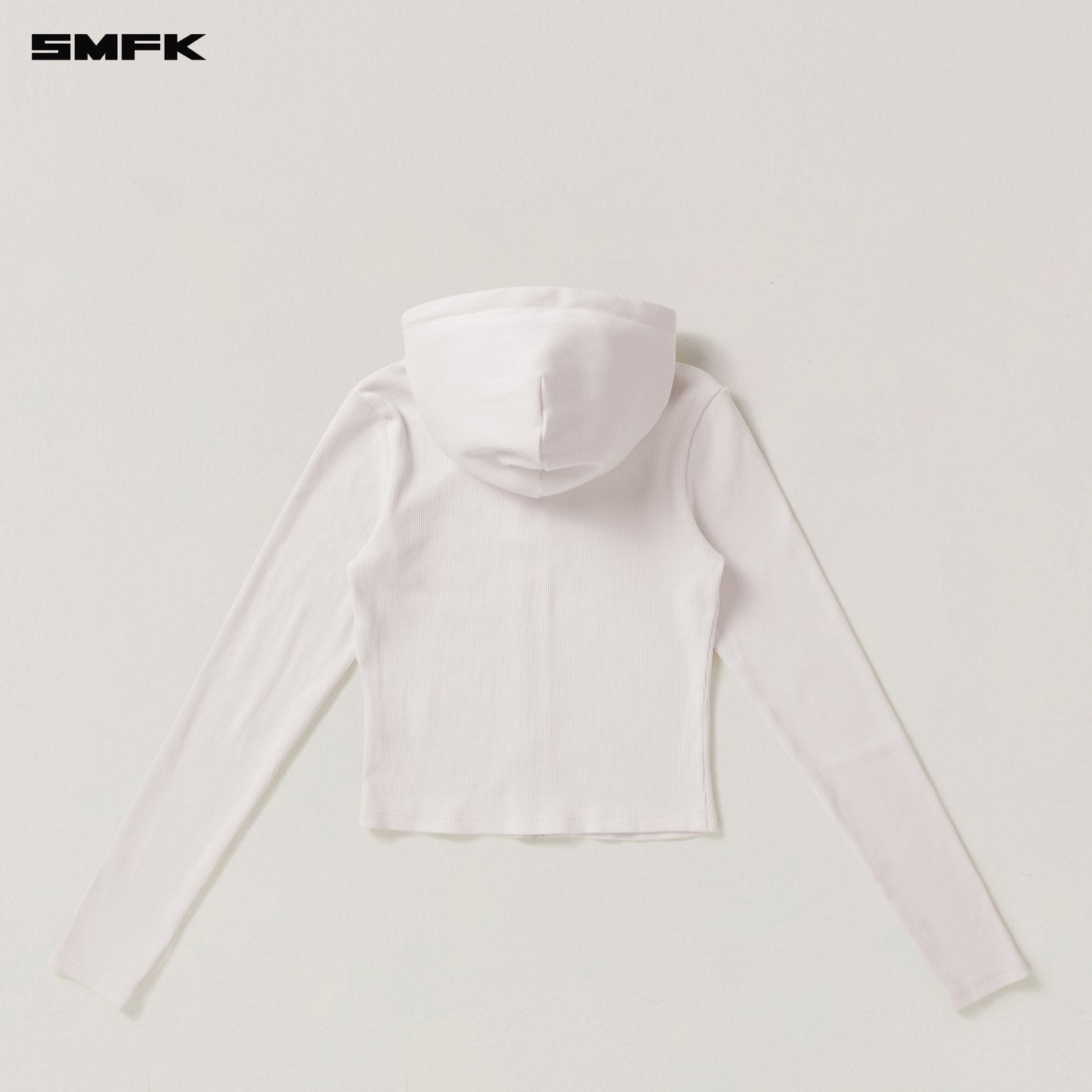 VINTAGE-SAVAGE SLIM SPORTS ZIP HOODIE/FADE DYE Alpine White