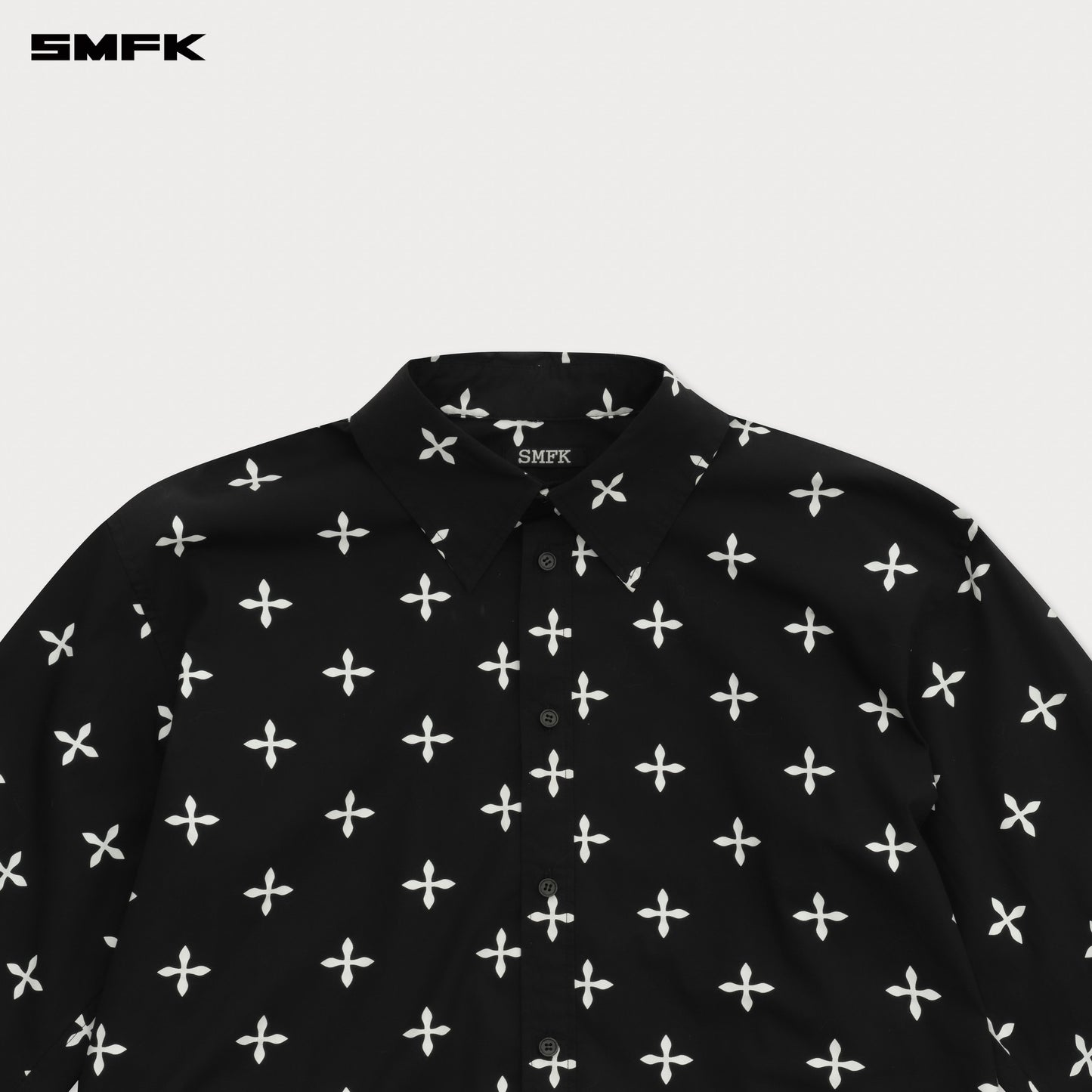 COMPASS Black Garden Oversized Shirt Midnight Garden