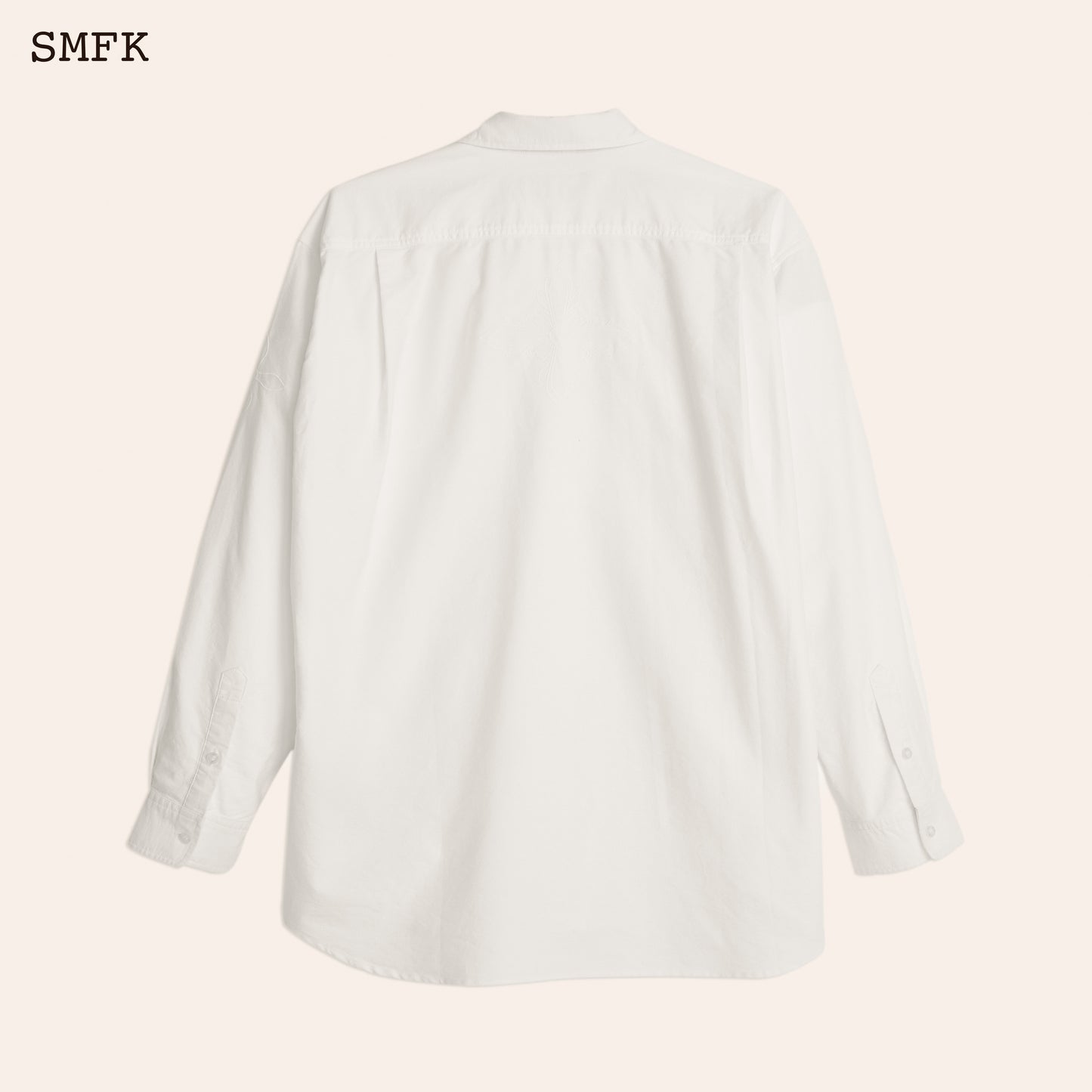 COMPASS Midnight Blossom Classic Shirt Celestial White