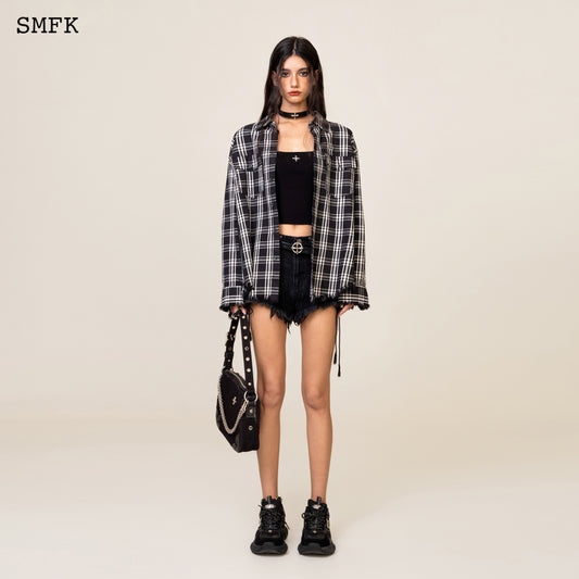 COMPASS Workwear Style Shirt Black Plaid