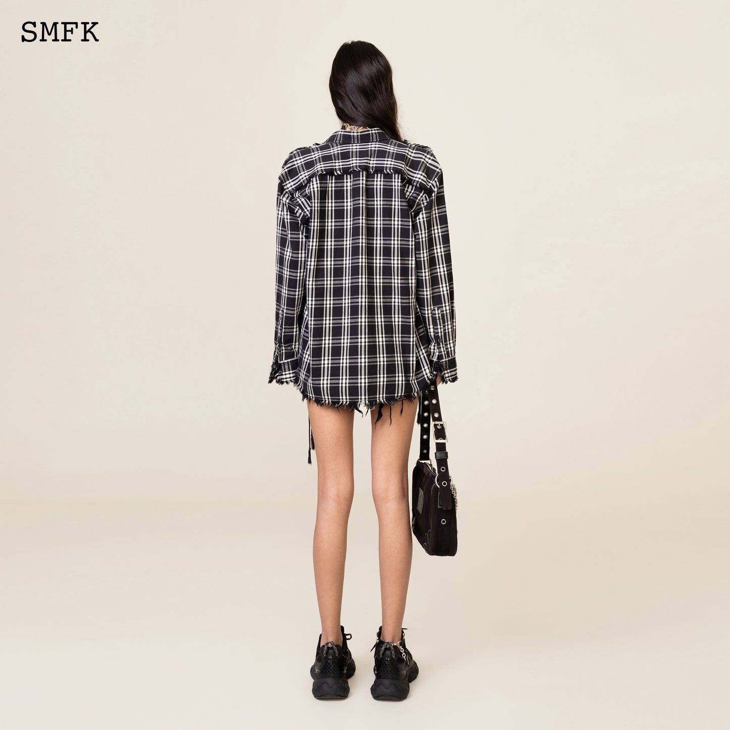 COMPASS Workwear Style Shirt Black Plaid