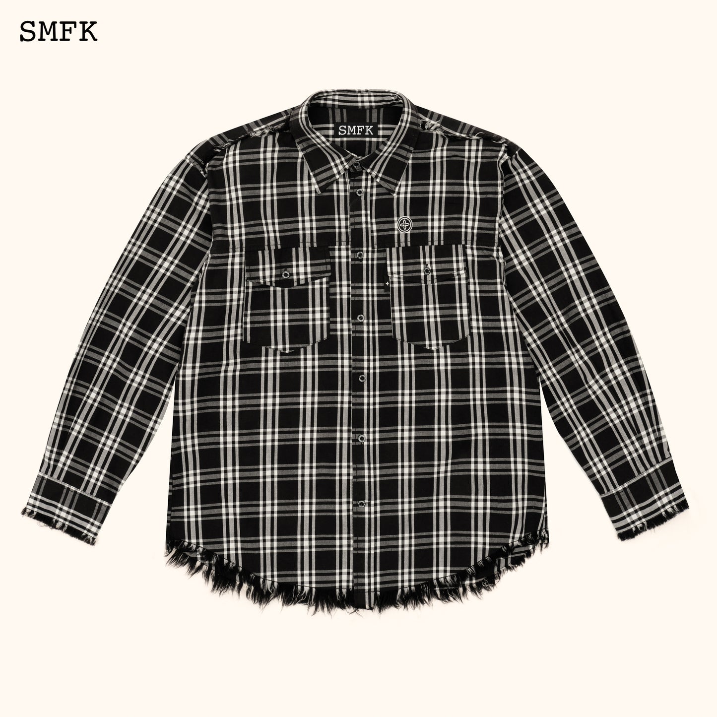COMPASS Workwear Style Shirt Black Plaid