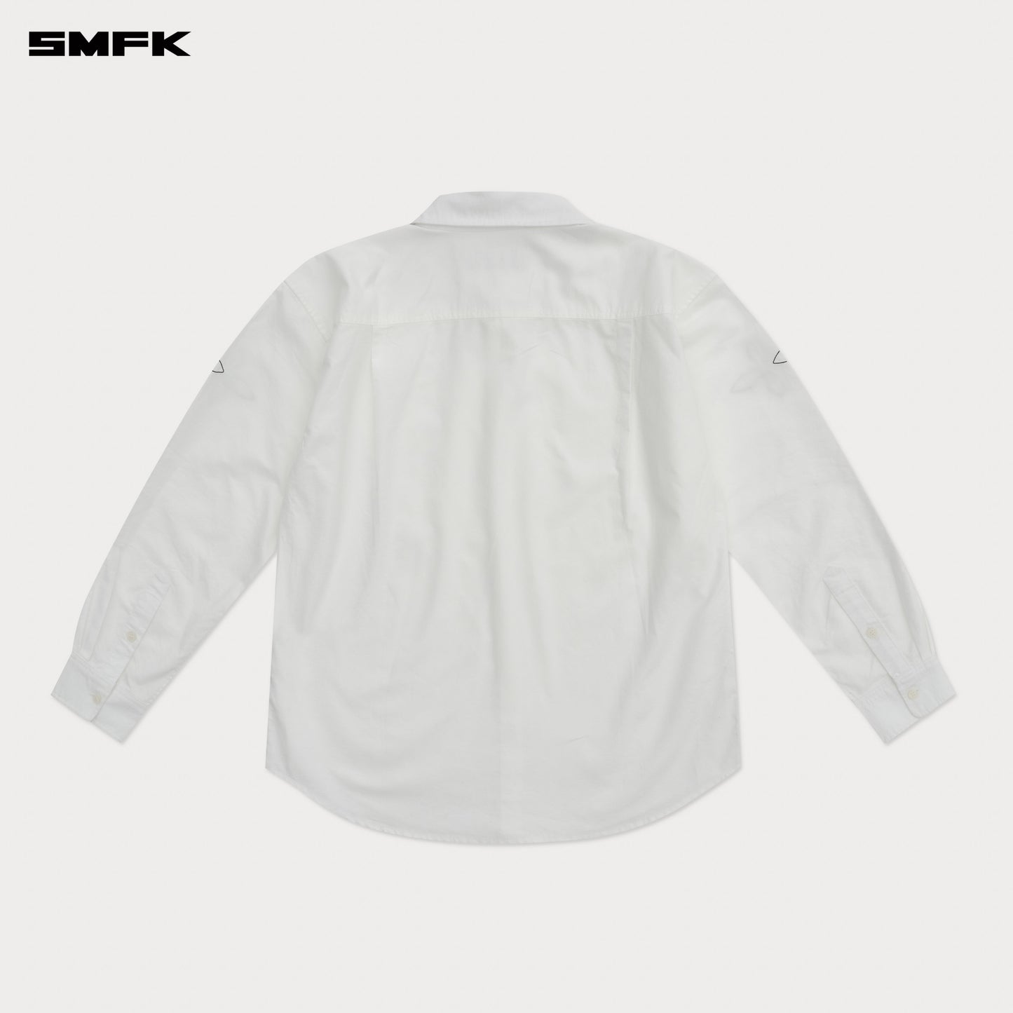 COMPASS DESIGNER Oversized Shirt Alpine White