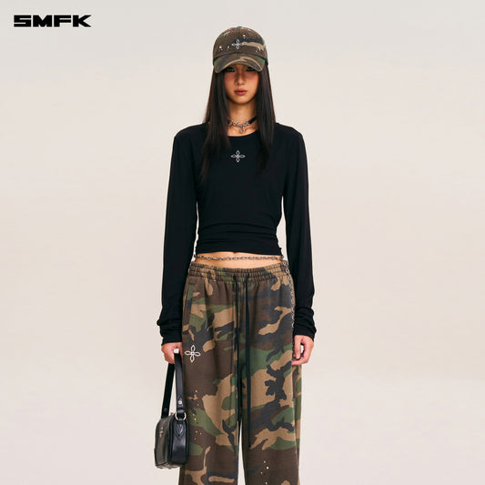 COMPASS STAMP ACETATE BODY PULLOVER Wilderness Black