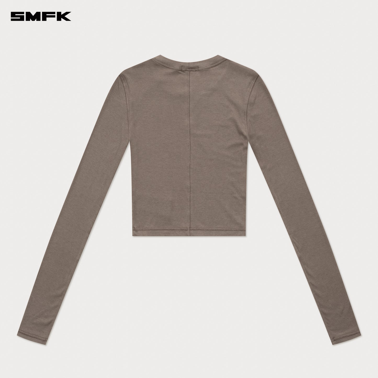 COMPASS RUSH Slim-fit Long-sleeved Top Deep Nude