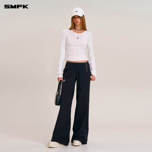 COMPASS STAMP ACETATE BODY PULLOVER Alpine White