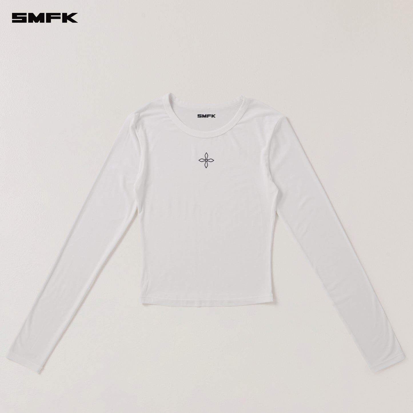 COMPASS STAMP ACETATE BODY PULLOVER Alpine White