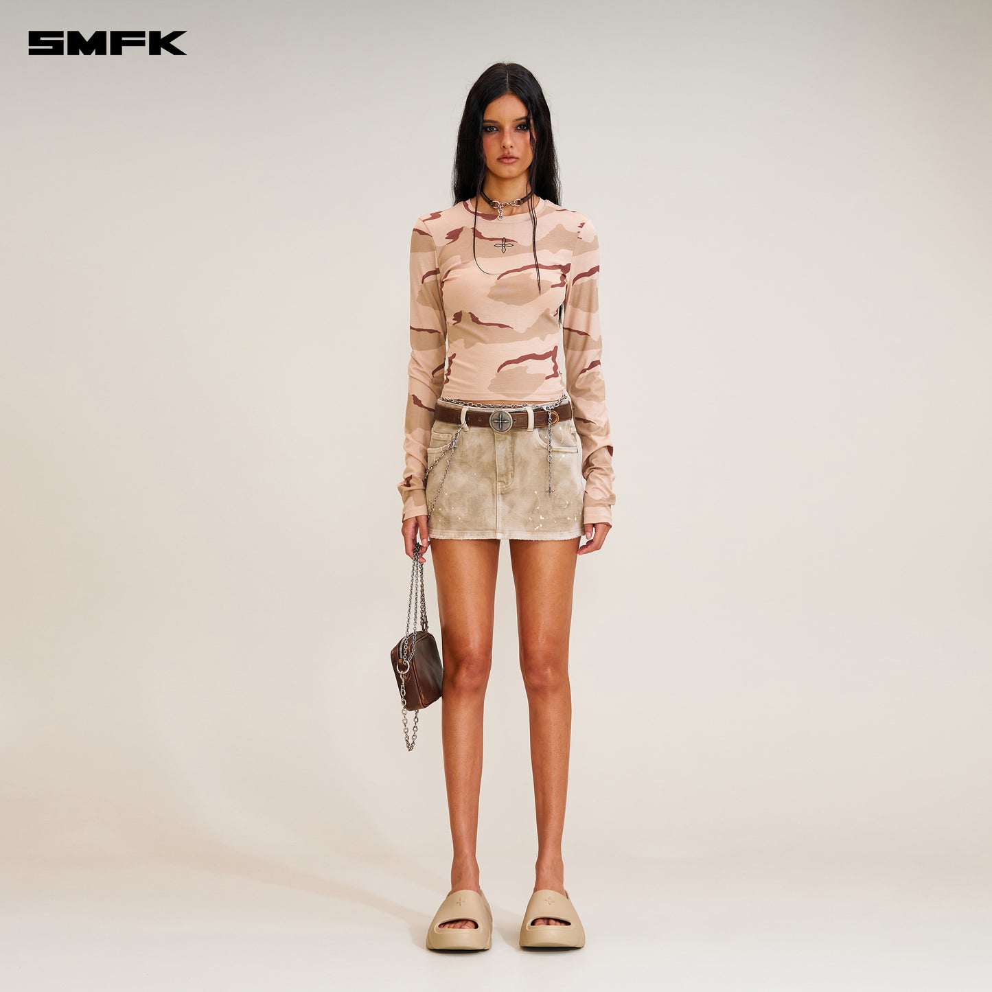 COMPASS STAMP BODY Pullover Desert Storm Camo