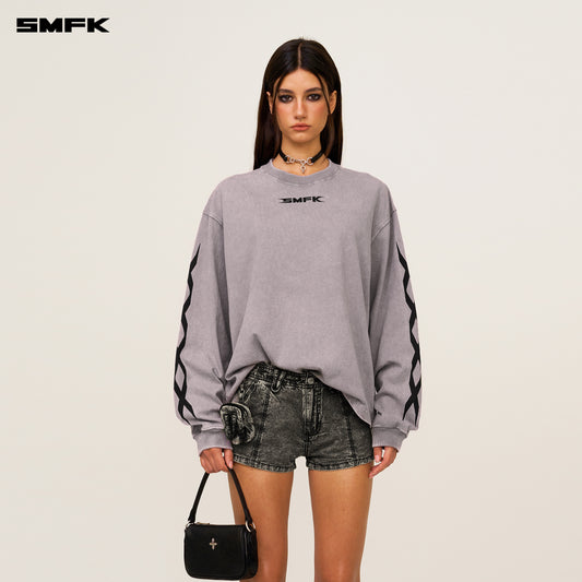 FUTURE DNA Long-Sleeve Top Ash Gray