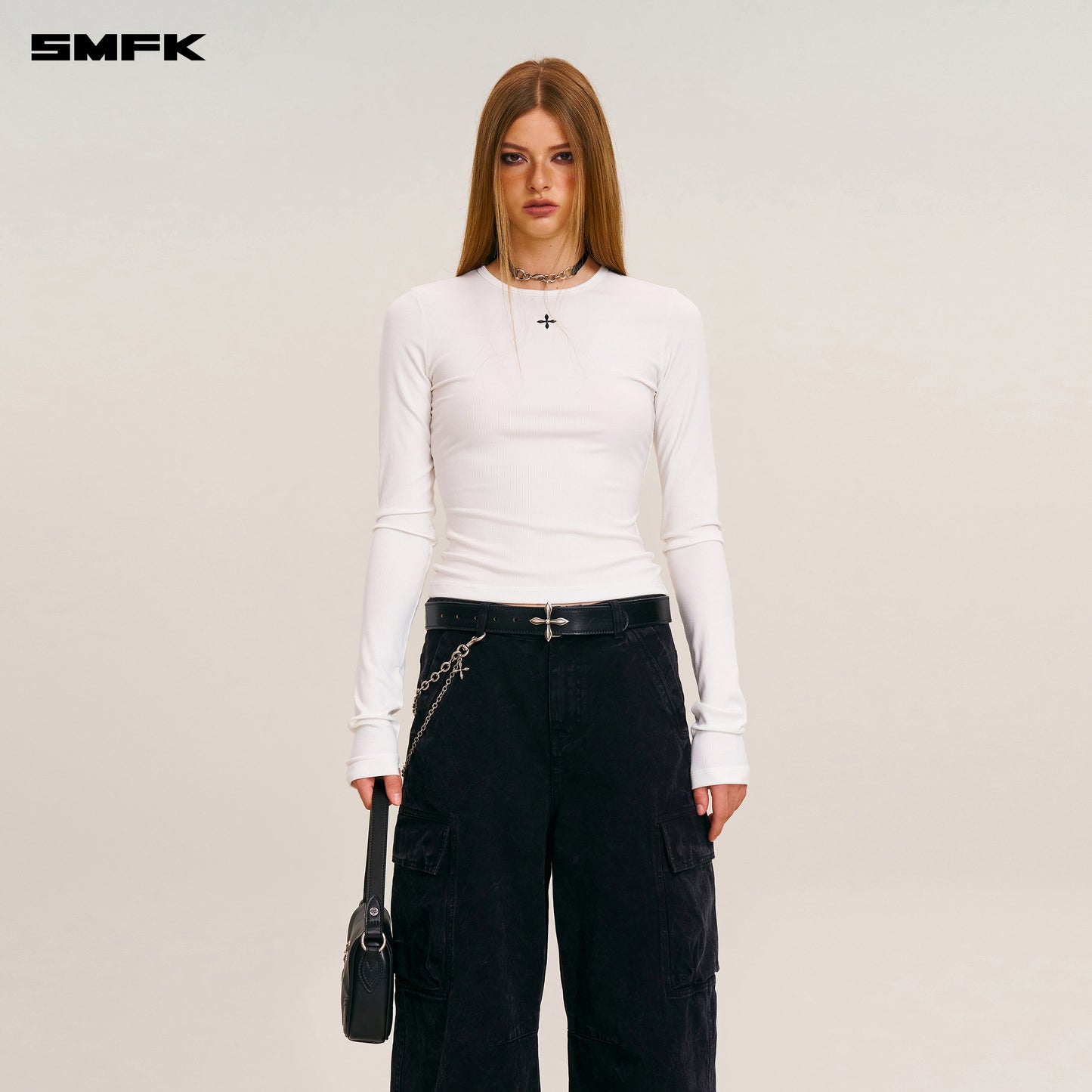 VINTAGE-STORM FADE SILK SPORTS PULLOVER Alpine White