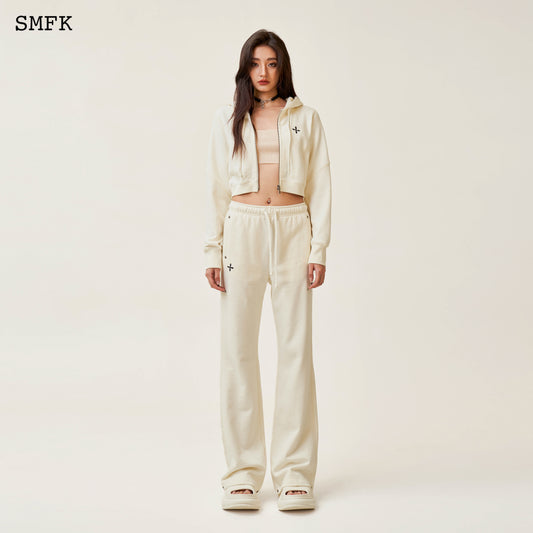 COMPASS ROVE Jogging Sports Suit Cream White