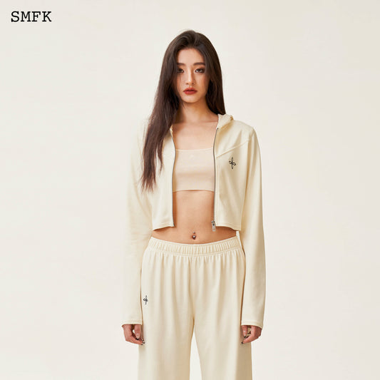 COMPASS ROVE Jogging Sports Suit Cream White