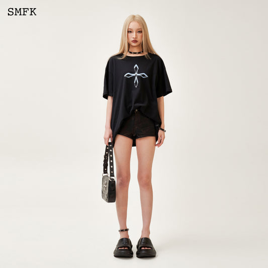 COMPASS Dreamland Vintage Oversize Tee Wilderness Black