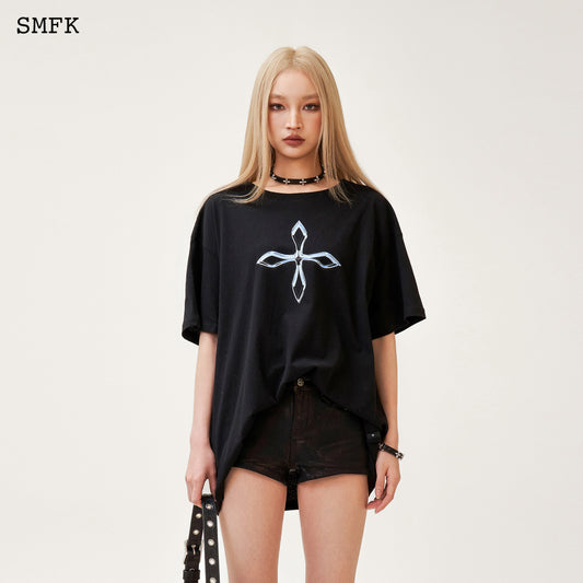 COMPASS Dreamland Vintage Oversize Tee Wilderness Black