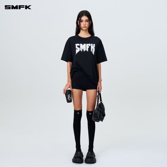 COMPASS SMFK Metal Rock Loose Tee Wilderness Black