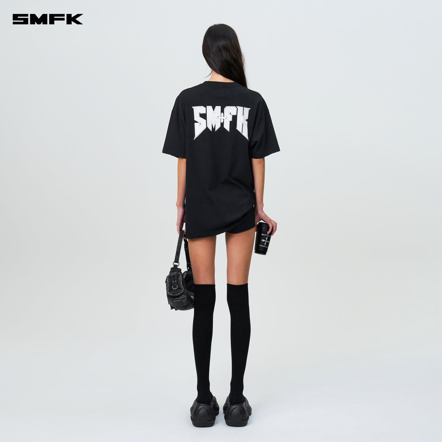 COMPASS SMFK Metal Rock Loose Tee Wilderness Black