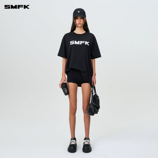 FUTURE SMFK Logo Standard Loose Tee Midnight Black