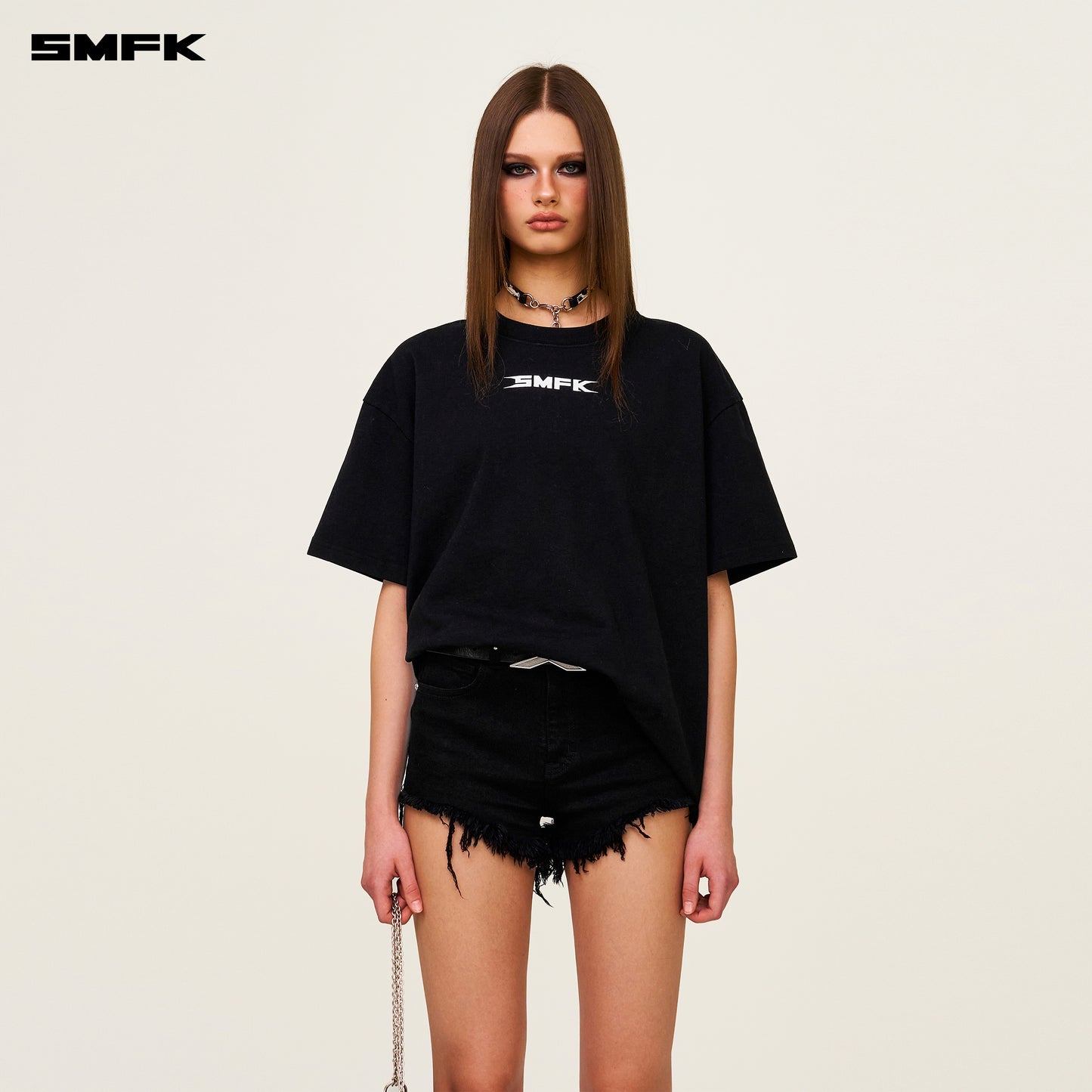 SMFK Beverly Hills Club Oversized Tee Wilderness Black
