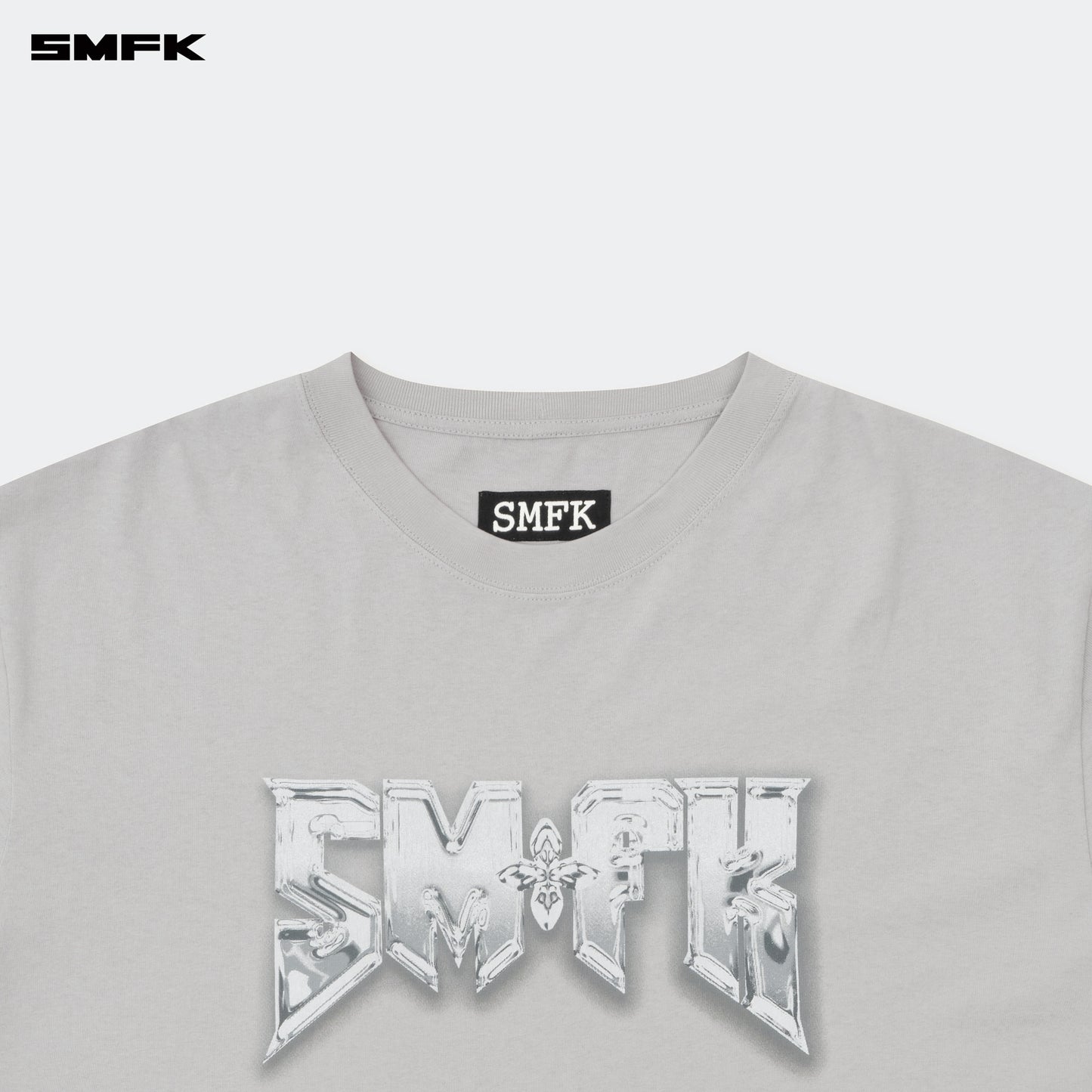 COMPASS SMFK Metal Rock Loose Tee Ash Gray