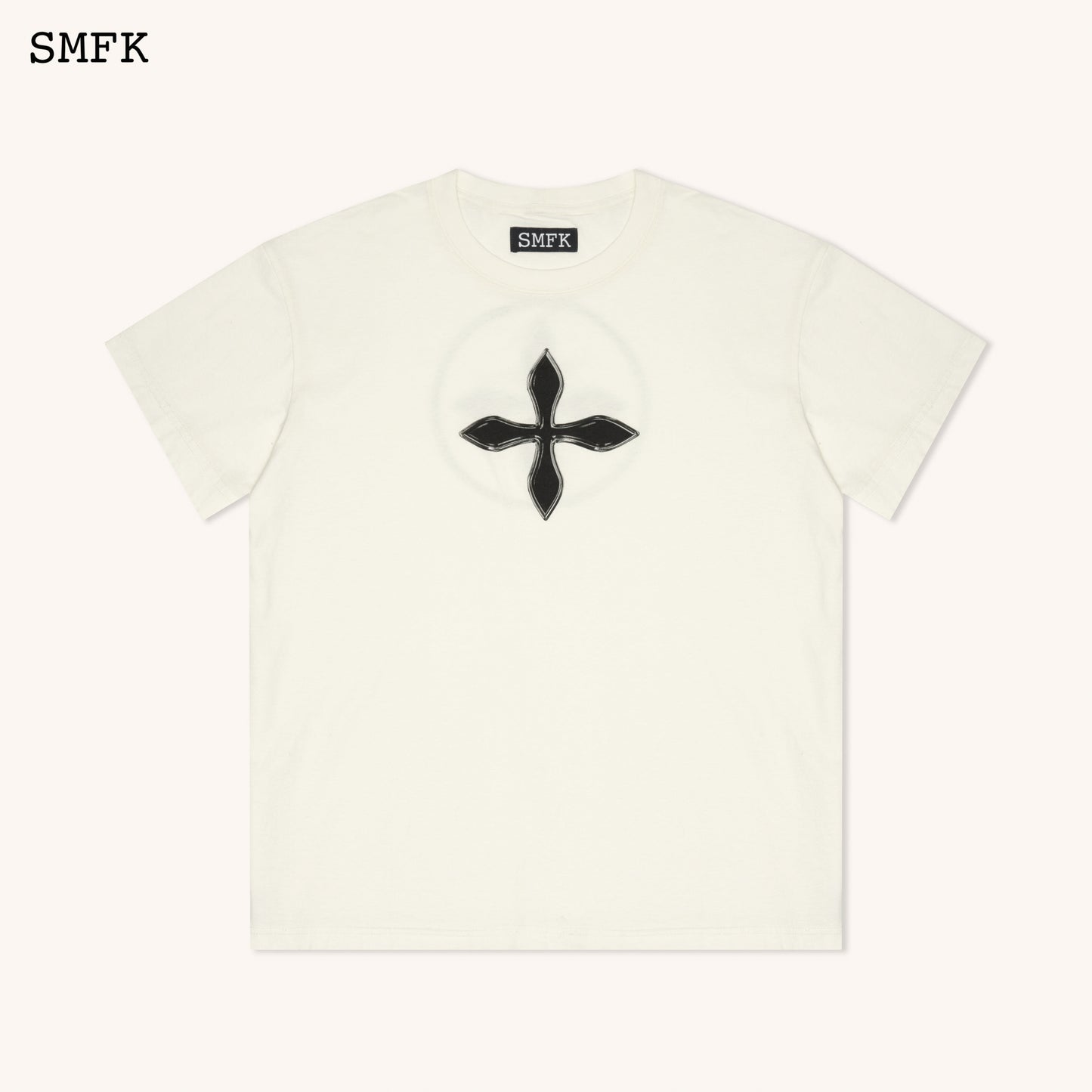Compass Retro Oversized Tee Snow Blossom