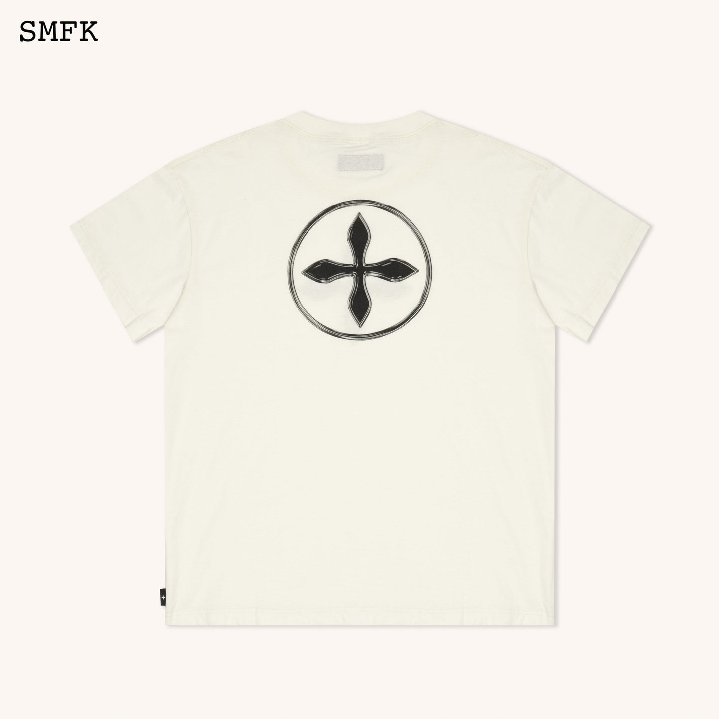 Compass Retro Oversized Tee Snow Blossom