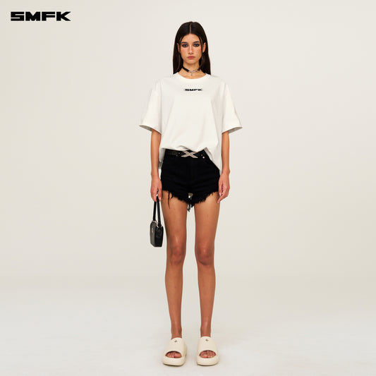 SMFK Beverly Hills Club Oversized Tee Alpine White